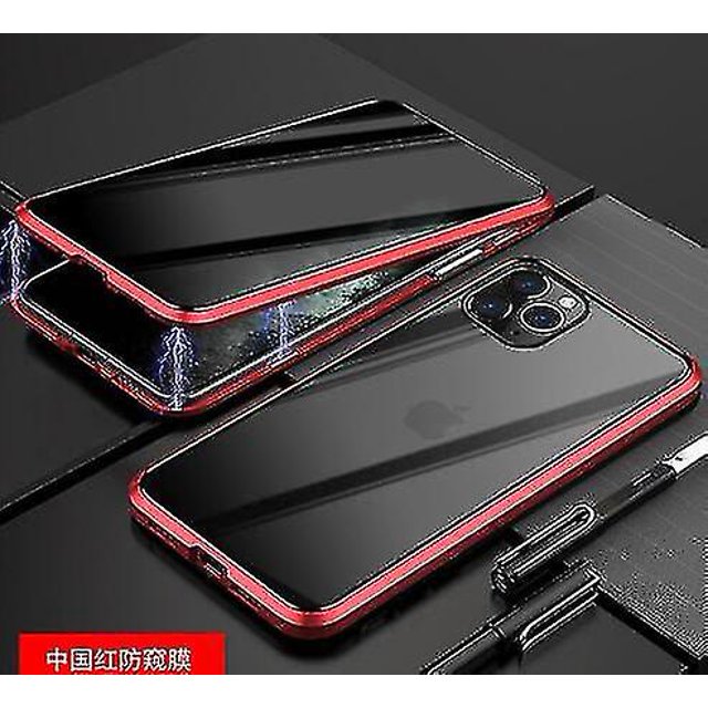 Privacy Magnetic Case Compatible Iphone 14 Pro Max/14 Pro Anti Peeping Double Sided Tempered Glass Case