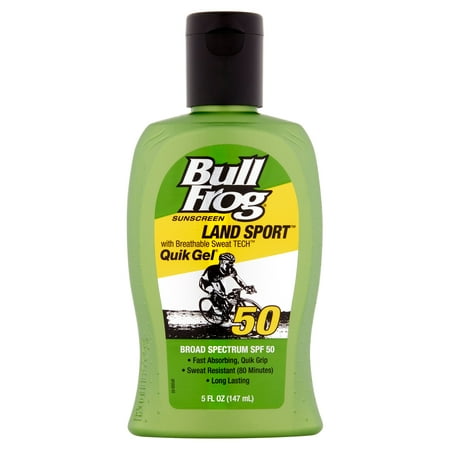 Bull Frog Land Sport Quik Gel Sunscreen Broad Spectrum, SPF 50, 5 fl (Best Sunscreen For Men In India)