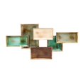 thumbnail image 2 of Benzara BM188141 Metal Constructed Wall Decor with Six Rectangular Trays - Multi Color, 2 of 2