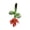 Red, variant on deevoka Mini Decor Floral Figurine for Indoor Summer Spring Dark Blue