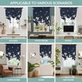 thumbnail image 6 of Tie Up Curtains for Windows Cherry Blossom Crane Valance Adjustable Balloon Curtain Japanese Style Navy Blue Tie Up Shades for Kitchen Living Room Bedroom Privacy Curtain Drape 34x45 Inch, 6 of 9