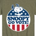 thumbnail image 3 of Peanuts - Snoopy Go Vote - Toddler & Youth Short Sleeve Graphic T-Shirt, 3 of 6