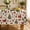 Color 1, variant on Rectangle Tablecloth Rdsfhsp Halloween Pumpkin Border Pattern Table table cover Holiday Party Dining Table Decor Kitchen Accent 70"×55"