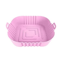 Arestory Air Fryer Silicone Liners Pot for 3 to 5 QT, Basket Bowl, Replacement of Flammable Parchment Paper, Reusable Baking Tray Oven Accessories, Pink, (Top 8.7in)