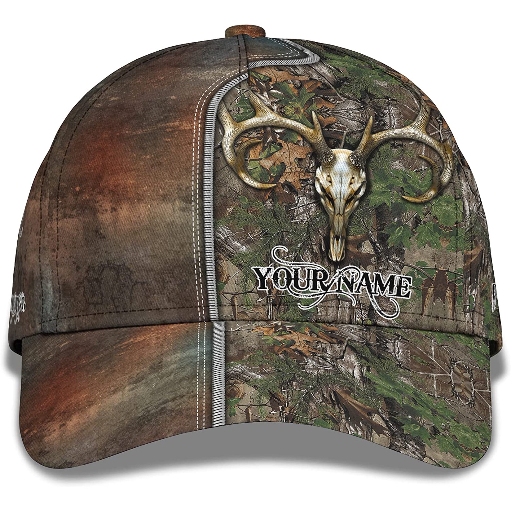 Casquette Browning Homme – Marron, Logo Gris – Maille Respirante – Réglable