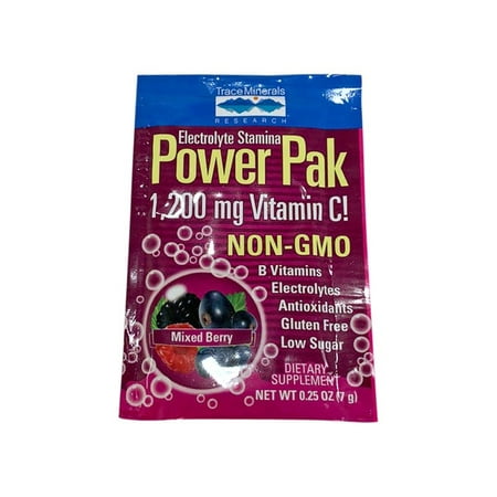 Trace Minerals Mix Berry Electrolyte Stamina Power Pack, 0.25