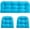 Aqua Blue, variant on Outdoor/Indoor All Weather Tufted Wicker Chair Cushions of 3 Pieces, 1 Loveseat and 2 U-Shape Waterproof Cushions for Patio Furniture,Wicker Loveseat,Bench-Yellow