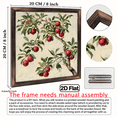 thumbnail image 3 of 2D Flat - 1pc Wood Frame Sign Pomegranates Fruit Botanical Wall Art Paintings Ideal Gift for Living Room, Bedroom, Farmhouse Corridor, Ready to Hang, 8x8 Inch Decorative Signs Plaques, 3 of 9