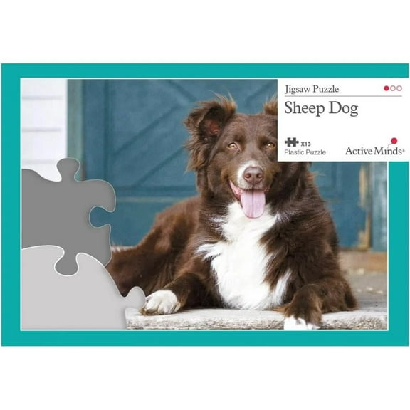 Jigsaw Puzzle 13 Piece  - Sheep Dog By Active Minds