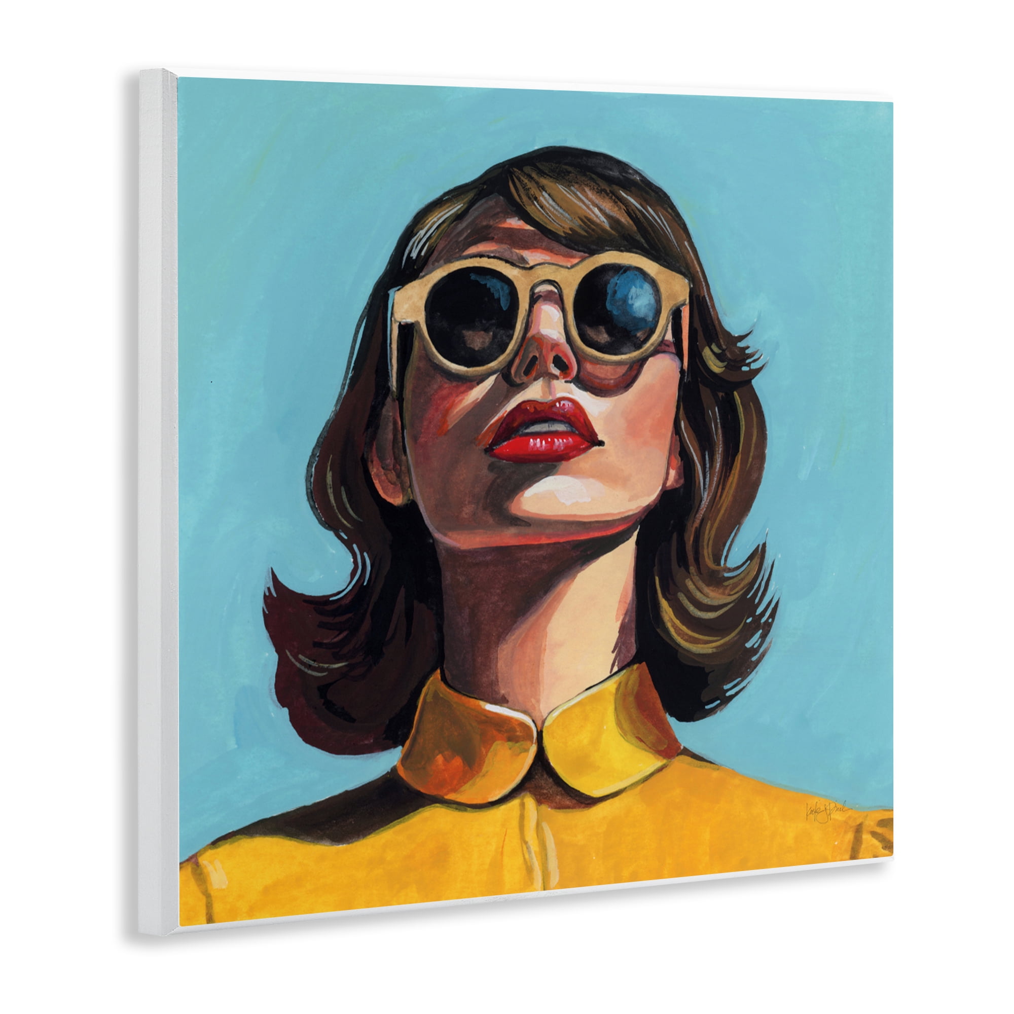 Stupell Industries Beautiful Sunshiny Day Retro Wall Plaque Art, design by Kate Jarvik Birch