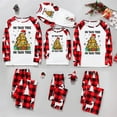 thumbnail image 4 of Family Matching Christmas Pajamas Oh Taco Tree Red Festive Design, Sizes NB to 6XL with Pet Outfit, 4 of 7