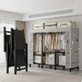 thumbnail image 5 of Foldable Large Heavy Duty Free Standing Closet Organizer W/ Shelves Detachable, 5 of 15