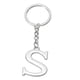 thumbnail image 1 of Cadena de llavero con letra inicial Uxcell Letra S Colgante de llavero Decoración para bolso mochila Plata, 1 of 7