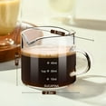 thumbnail image 2 of BPPEG Espresso Cups Set of 2，Double Spouts Cups,Shot Glasses,Milk Cup with Handle,Clear Glass,Espresso Accessories for Machine,Small, 2 of 7
