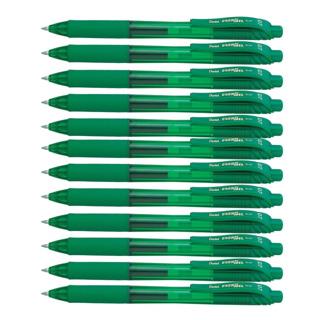 Bolígrafo de Gel Pentel EnerGel-X 343573 Retráctil 0.7 mm Tinta Verde