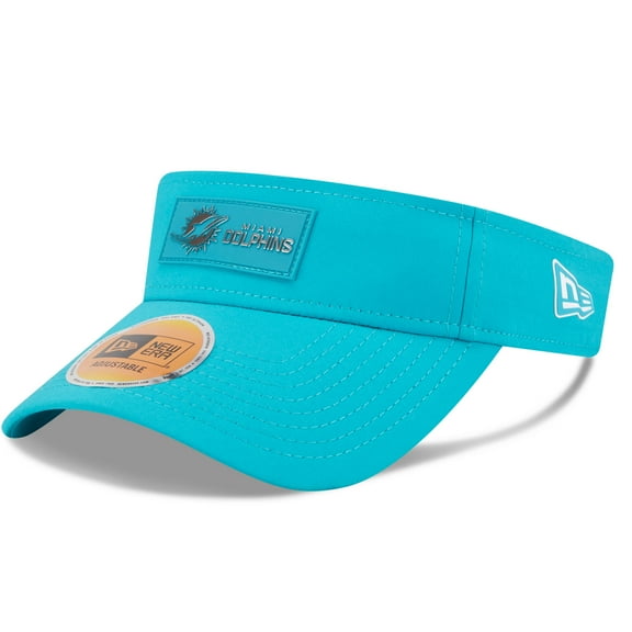 Men's New Era Aqua Miami Dolphins 2025 Sideline  Visor