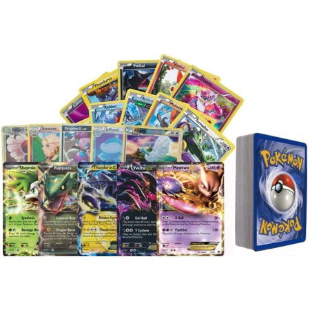 pokemon card lot 50 cards included 5 rare over 120hp 