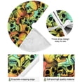 thumbnail image 2 of FMSHPON Colored Skulls Xmas Christmas Tree Skirt Stand Mat for Holiday Party Decoration Indoor Outdoor 36 inches, 2 of 6