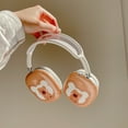 thumbnail image 5 of Brown Bear Lovely Cute Cartoon Protective Case for Apple for airpods Max Headphones Cover Anti-scratch Soft Accessories (Coffee bear), 5 of 7