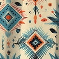 thumbnail image 4 of Designart "Boho Treasures Unearthed I" Geometric Blackout Curtain Panels, 4 of 4