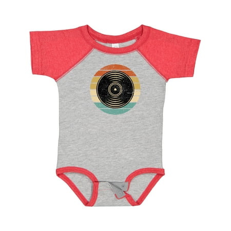

Inktastic Retro Vinyl Record Music Vintage Sunset Gift Baby Boy or Baby Girl Bodysuit