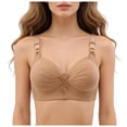 thumbnail image 3 of idosla Women Padded Push Up Bras Seamless Soft Underwire T-Shirt Bra (Beige, 40), 3 of 6