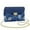 Blue Daisy, variant on Blue Butterfly Leather Crossbody Bag Versatile Minimalist Small Leather Crossbody Bags for Women Metal Chain Strap Vintage Casual for Teen Girls-Women