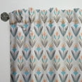thumbnail image 3 of Designart 'Floral Ornament With Pattern' Mid-Century Modern Curtain Panel, 3 of 5