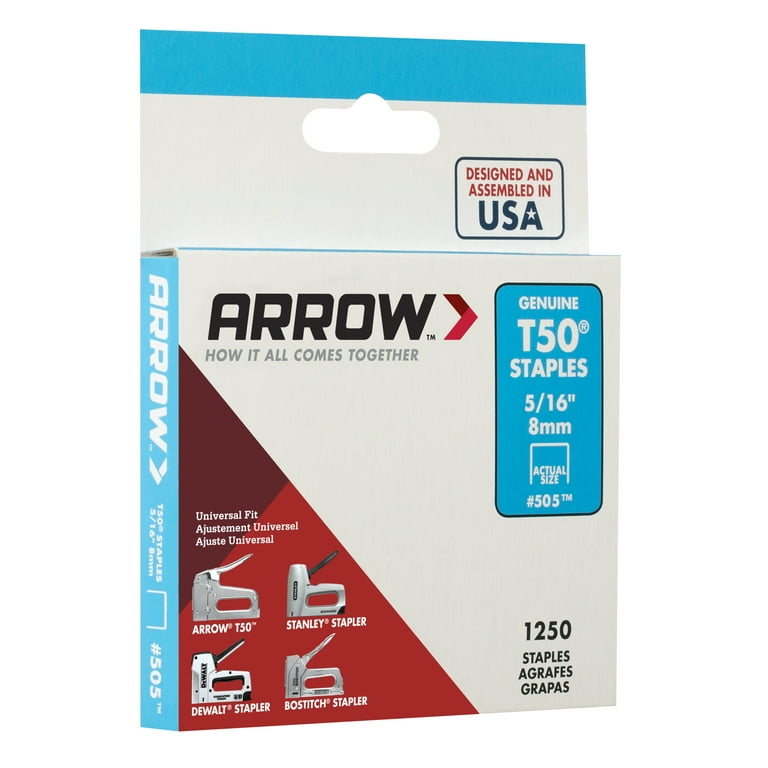 Arrow 505 Heavy Duty T50 Staples 5/16