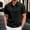 Black, variant on Bzhegqhd Men's Pullover Solid Color Button Short Sleeve Turndown Collar Blouse Shirt