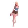 thumbnail image 2 of Figura en miniatura de una chica con un tanque, modelo de juego de rol, dioramas estimulados para la disposición de la estación de tren y la mesa de a, 2 of 8
