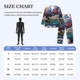 thumbnail image 4 of Pofeuu Psychedelic Shark Artwork Print Men's Long Sleeve Pajama Set Pijamas Para Hombres Pijamas Para Hombres Mens Pajamas Set-Large, 4 of 7