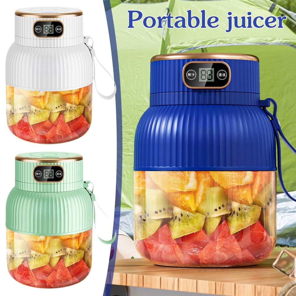 USB Rechargeable Portable Juicer with Digital Display 600ml Large Capacity for Home Office and Travel
