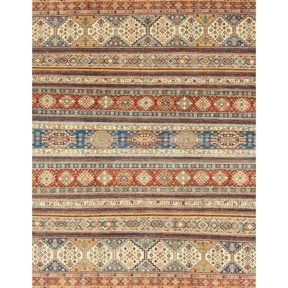 Ahgly Company Machine Washable Indoor Rectangle Abstract Chestnut Red Area Rugs, 3' x 5'