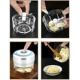 thumbnail image 5 of Electric Mini Garlic Chopper, 100ML Food Chopper Garlic Mincer USB, Vegetable Chopper, Onion Chopper, Portable Small Food Processor for Garlic, Ginger, Chili, Vegetables, 5 of 15