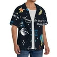 thumbnail image 2 of Goofa Space Printed Men's Casual Short-sleeved Shirt,Lightweight Breathable Button-down,Summer Casual men's top,Versatile Fashion shirt-3X-Large, 2 of 7