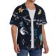 thumbnail image 2 of Fotbe Space Camisa Estampada de Manga Corta para Hombre, Casual de Verano, Estilo Playero, Sin Arrugas-XX-Large, 2 of 5