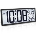 thumbnail image 1 of Reloj de pared digital WallLarge retroiluminado con temperatura de 14.5 pulgadas, 1 of 8