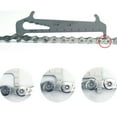 thumbnail image 2 of Stainless Steel Bike Chain Checker Wear Indicator Screws Measurement Chain Hook MTB Road Repair Chain Tools Ruler (Silver), 2 of 6