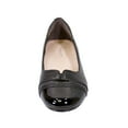 thumbnail image 2 of PEERAGE Marina 2 Women's Wide Width Casual Comfort Dress Leather Flats BLACK 5, 2 of 6