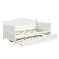 thumbnail image 3 of Wooden Twin Daybed Frame with 2 Drawers,Wooden Sofa Bed for Bedroom Living Room,Twin Size Daybed with Storage Drawers&nbsp;, 3 of 9