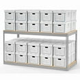 thumbnail image 2 of Global Industrial B2297943 Record Storage with Boxes - Gray - 72 x 30 x 36 in., 2 of 3