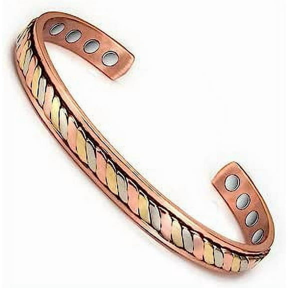 Pure Copper Bracelets for Women, Copper Bangles with 35000 Gauss Magnets, Jewelry Gift for Ladies,CPB-0989S