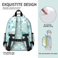 thumbnail image 5 of Unicorn and Cloud Blue Pattern Cute School Backpack Bag for School with Padded Back and Adjustable Shoulder Straps 15.25"x11.5"x5.25", 5 of 5