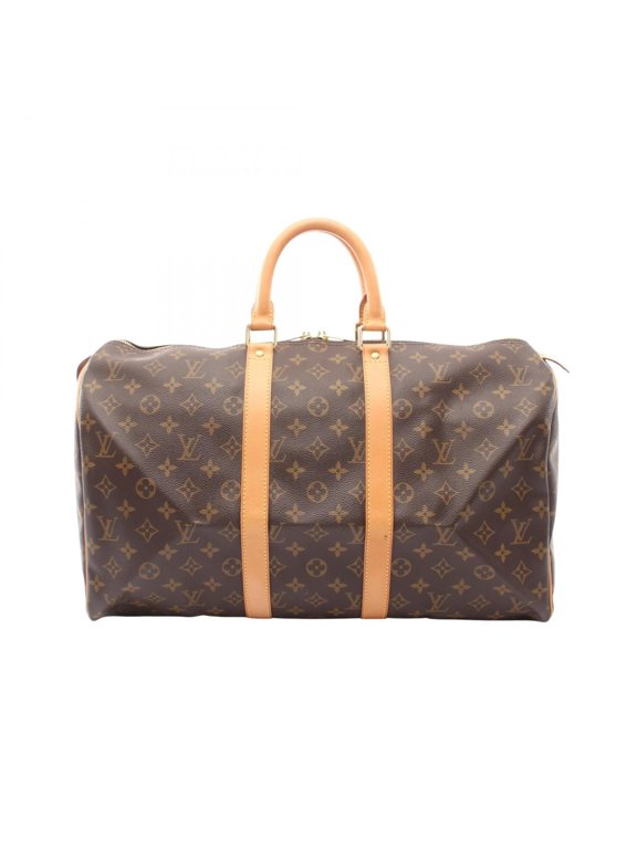 Pre-Owned Louis Vuitton Keepall 45 Monogram Boston Bag Handbag, Coated Canvas and Leather,...