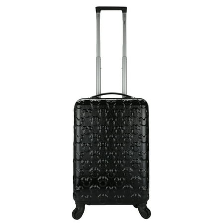 Mickey Mouse 21 Molded Carry-On Luggage Mickey and Minnie Heads Hardside Rolling Luggage