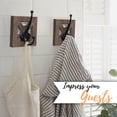 thumbnail image 4 of Autumn Alley Farmhouse Ganchos de baño para toallas, ganchos para abrigos y batas, ganchos para toallas para baño, ganchos de pared rústicos para decoración de madera, paquete de 2, 4 of 5