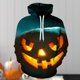 thumbnail image 1 of Sudadera Jersey informal con estampado digital 3D, estilo Halloween, unisex, ajuste holgado, traje diario Ygjytge Negro T XXL para Mujer, 1 of 5