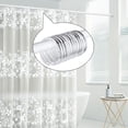 thumbnail image 6 of 12 Pack Shower Curtain Rings Plastic Curtain O Rings Hook Glide Easily on Bathroom Shower Rod, Clear, 6 of 10