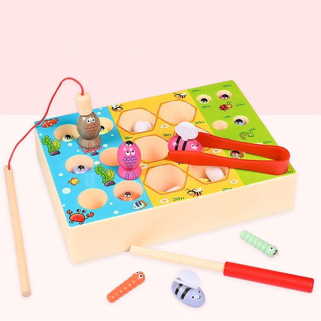 Fishing Game Clamp Worm Multifunctional Recognition Learning Development Playset Colourful Montessori Toys for Toddlers Salvador Rompecabezas educativo